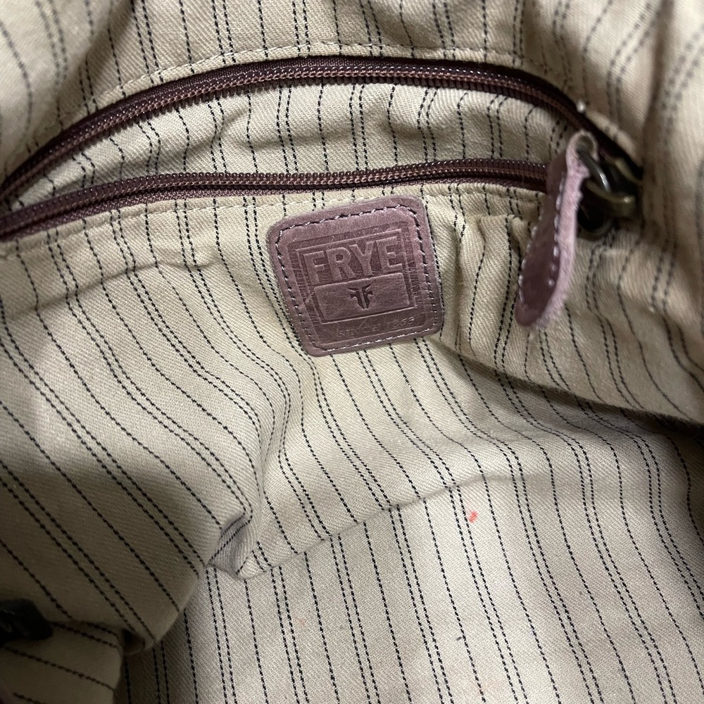 FRYE MELISSA satchel Pull-Up Leather Tote Carryall Shoulder Bag Shopper purse - Picture 11 of 16